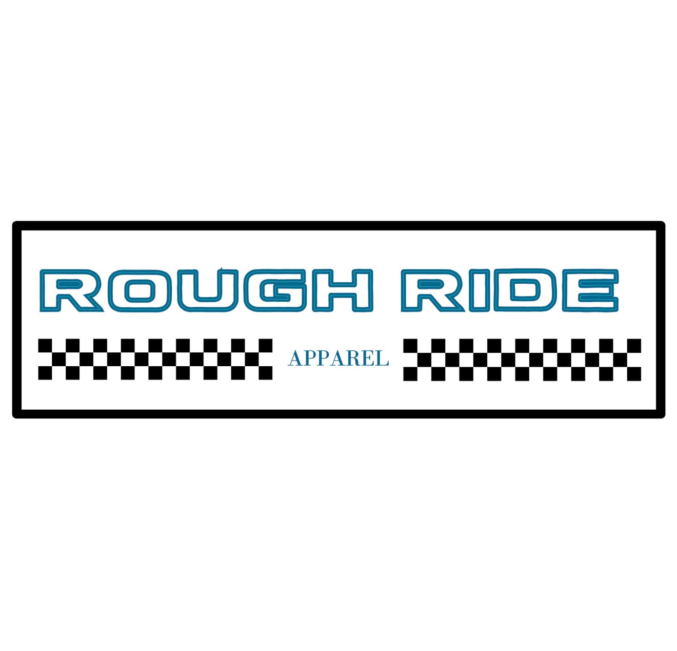 Rough Ride rectangle blue