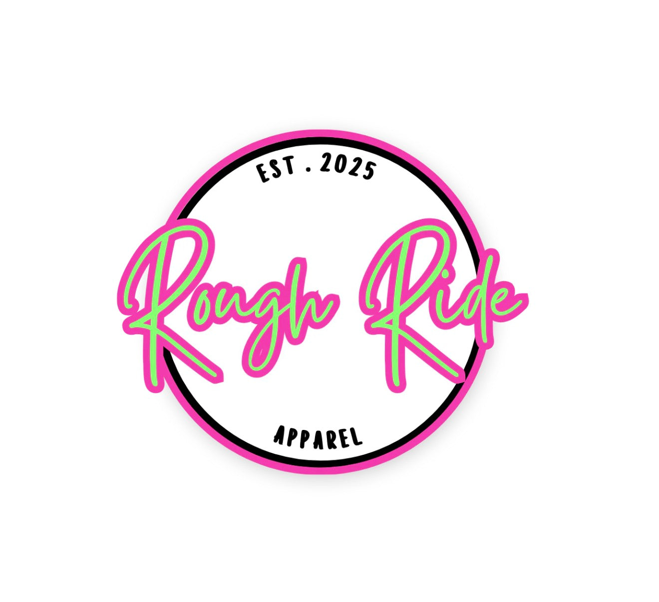 OG Rough Ride pink sticker